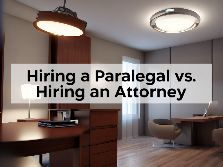 Read more about the article Hiring a Paralegal vs. Hiring an Attorney