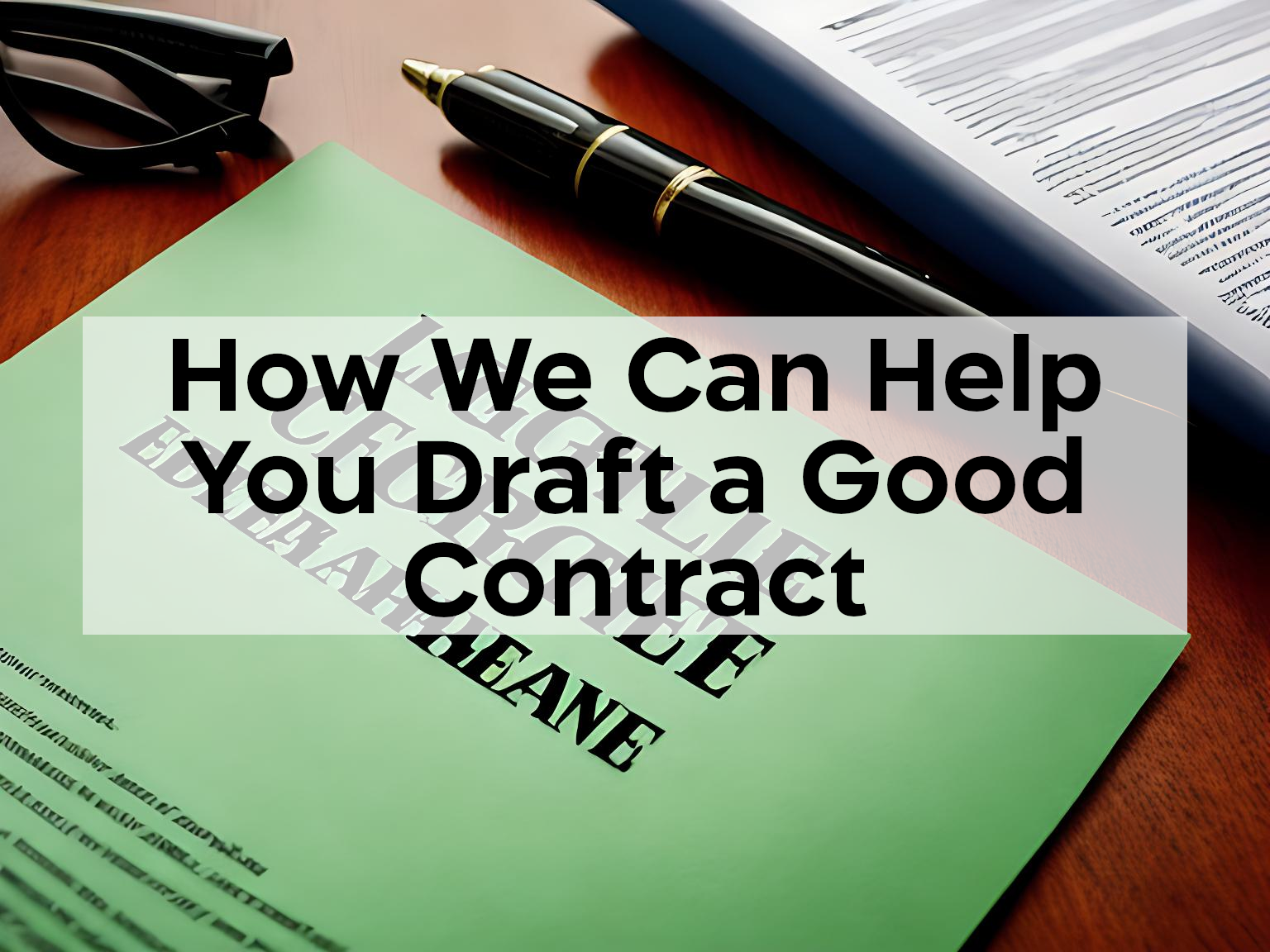 You are currently viewing How We Can Help You Draft a Good Contract